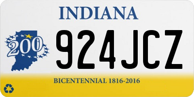 IN license plate 924JCZ