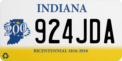 IN license plate 924JDA
