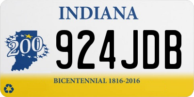 IN license plate 924JDB