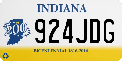 IN license plate 924JDG