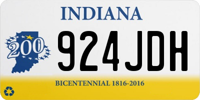IN license plate 924JDH