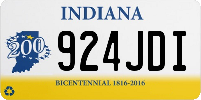 IN license plate 924JDI