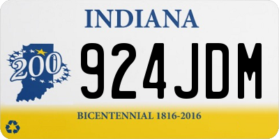 IN license plate 924JDM