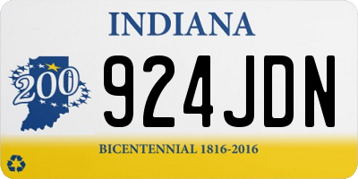 IN license plate 924JDN