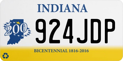 IN license plate 924JDP