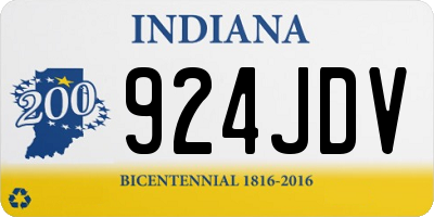 IN license plate 924JDV