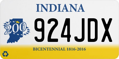 IN license plate 924JDX