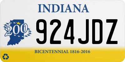 IN license plate 924JDZ