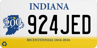 IN license plate 924JED