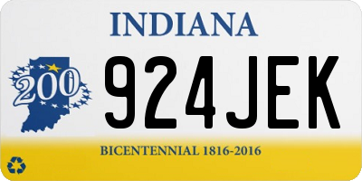 IN license plate 924JEK