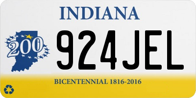 IN license plate 924JEL