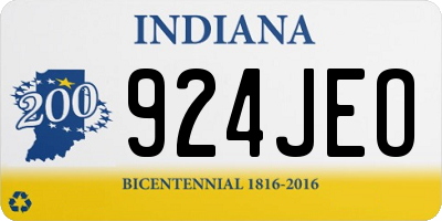 IN license plate 924JEO