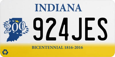 IN license plate 924JES