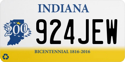 IN license plate 924JEW