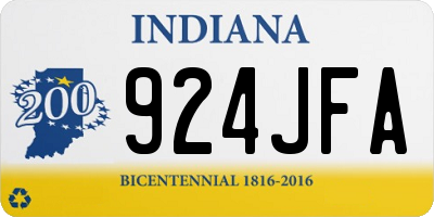 IN license plate 924JFA