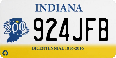 IN license plate 924JFB