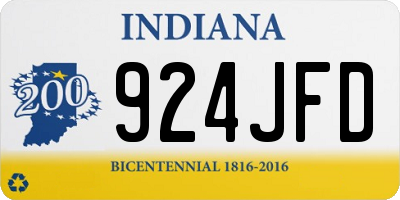 IN license plate 924JFD