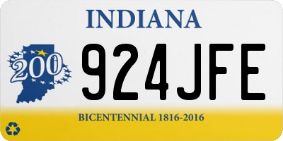 IN license plate 924JFE