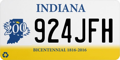 IN license plate 924JFH