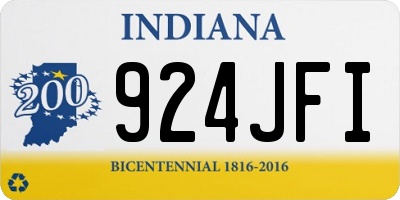 IN license plate 924JFI