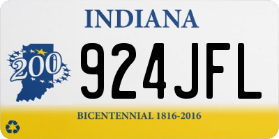 IN license plate 924JFL