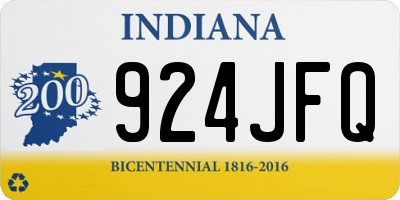 IN license plate 924JFQ