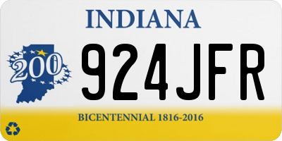 IN license plate 924JFR