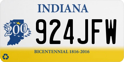 IN license plate 924JFW
