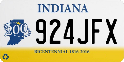 IN license plate 924JFX