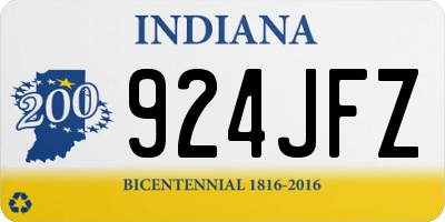 IN license plate 924JFZ