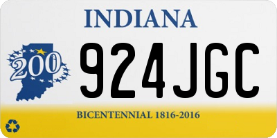 IN license plate 924JGC