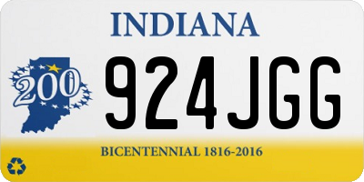 IN license plate 924JGG