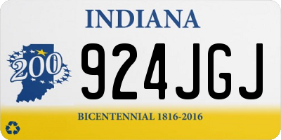 IN license plate 924JGJ