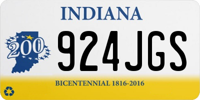 IN license plate 924JGS