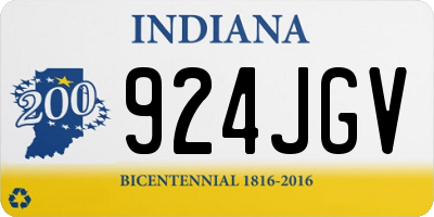 IN license plate 924JGV