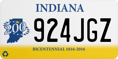 IN license plate 924JGZ
