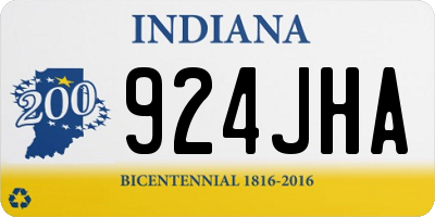 IN license plate 924JHA
