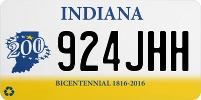 IN license plate 924JHH