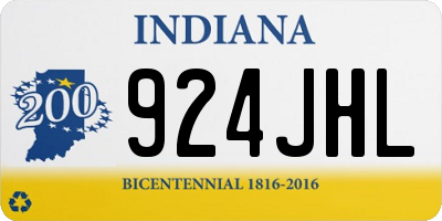 IN license plate 924JHL