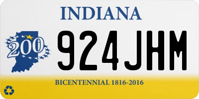 IN license plate 924JHM