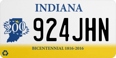 IN license plate 924JHN