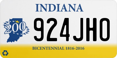 IN license plate 924JHO