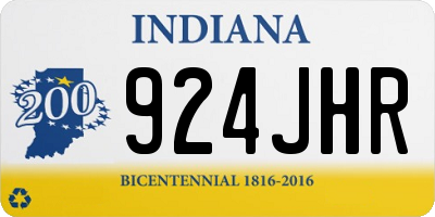 IN license plate 924JHR