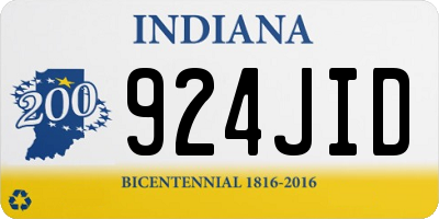 IN license plate 924JID