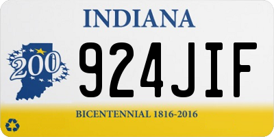 IN license plate 924JIF
