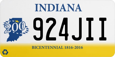 IN license plate 924JII