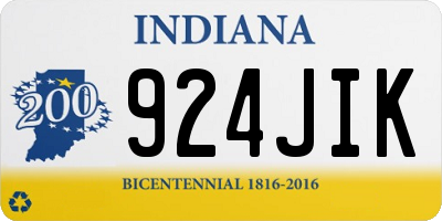 IN license plate 924JIK