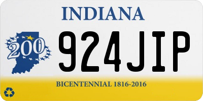 IN license plate 924JIP