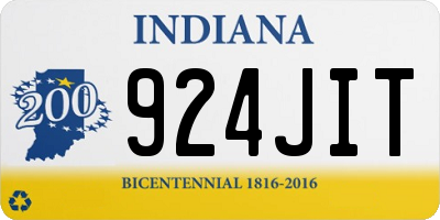 IN license plate 924JIT