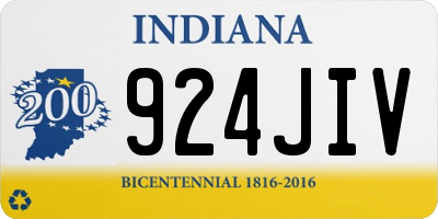 IN license plate 924JIV